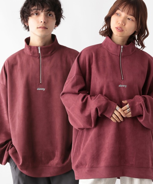 RAGEBLUE(レイジブルー)の「【WEB限定】プチ刺繍/ルーズシルエットカットスウェードハーフジップ(スウェット・メンズ・ホワイト/ダークグレー/ワインレッド/ブルー系その他/ベージュ・FREE)」の5枚目の写真