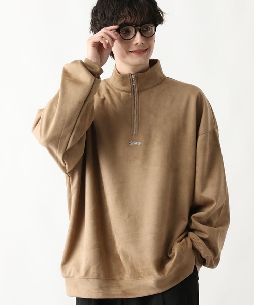 RAGEBLUE(レイジブルー)の「【WEB限定】プチ刺繍/ルーズシルエットカットスウェードハーフジップ(スウェット・メンズ・ホワイト/ダークグレー/ワインレッド/ブルー系その他/ベージュ・FREE)」の8枚目の写真