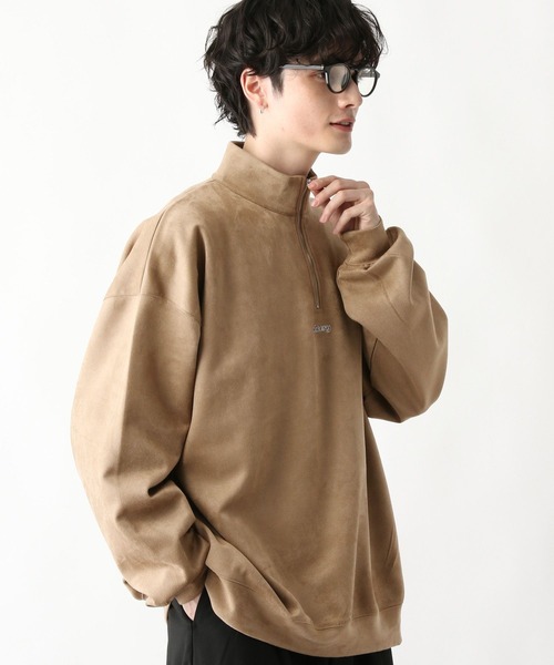 RAGEBLUE(レイジブルー)の「【WEB限定】プチ刺繍/ルーズシルエットカットスウェードハーフジップ(スウェット・メンズ・ホワイト/ダークグレー/ワインレッド/ブルー系その他/ベージュ・FREE)」の10枚目の写真