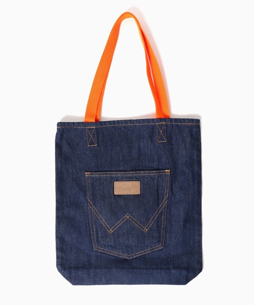 Wrangler（ラングラー）の「WRANGLER/ラングラー Tote bag トートバッグ（トートバッグ・メンズ・ブルー/インディゴブルー・FREE）」の2枚目の写真