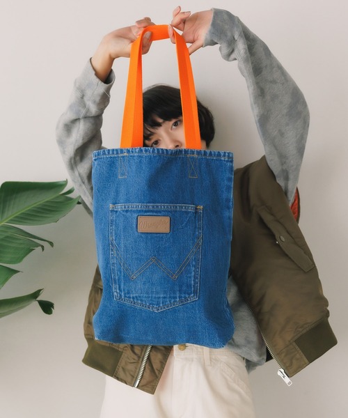 Wrangler（ラングラー）の「WRANGLER/ラングラー Tote bag トートバッグ（トートバッグ・メンズ・ブルー/インディゴブルー・FREE）」の14枚目の写真