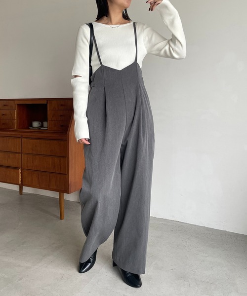 CAPRICIEUX LE'MAGE（カプリシューレマージュ）の「アームスリットプルオーバー（ニット/セーター・レディース・チャコールグレー/ベージュ/ホワイト系その他・FREE）」の21枚目の写真