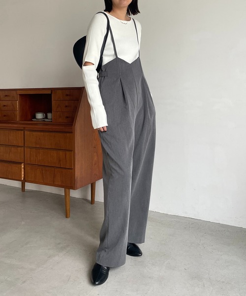 CAPRICIEUX LE'MAGE（カプリシューレマージュ）の「アームスリットプルオーバー（ニット/セーター・レディース・チャコールグレー/ベージュ/ホワイト系その他・FREE）」の8枚目の写真