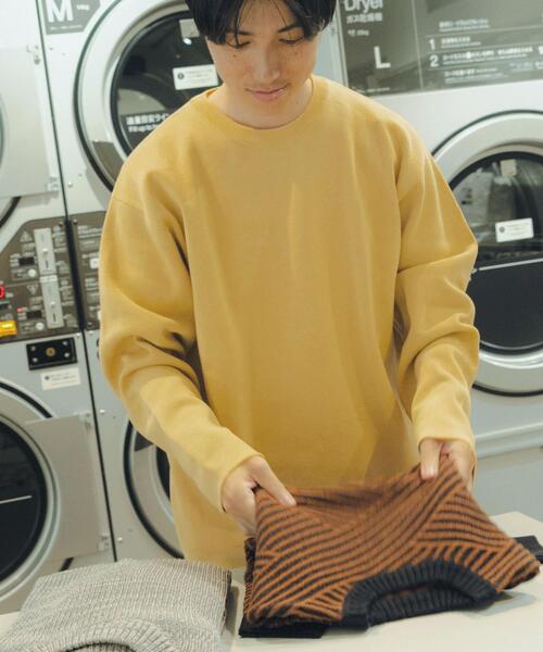 ITEMS URBANRESEARCH（アイテムズ アーバンリサーチ）の「『抗菌』『UVカット』マシンウォッシャブルミラノリブニットインナーセット（ニット/セーター・メンズ・イエロー/ネイビー/ベージュ/ブラック/グリーン・MEDIUM/LARGE）」の5枚目の写真