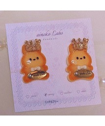 【ainoko Labo】cookie rabbit crown earrings(MA)