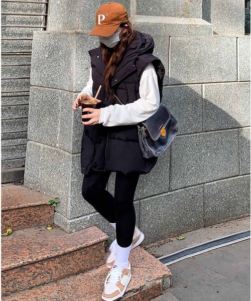 NANEA（ナネア）の「ウエストドローコード付きダウンベスト（ダウン