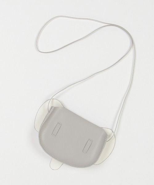 petit main（プティマイン）の「アニマルフェイスポシェット（ショルダーバッグ・キッズ・ベージュ/グレー・FREE）」の7枚目の写真