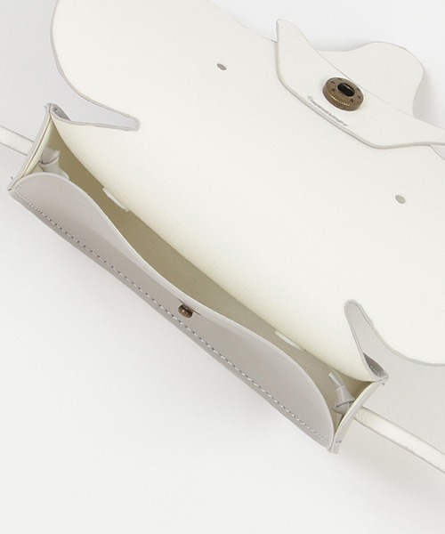 petit main（プティマイン）の「アニマルフェイスポシェット（ショルダーバッグ・キッズ・ベージュ/グレー・FREE）」の9枚目の写真