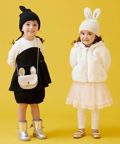 petit main（プティマイン）の「アニマルフェイスポシェット（ショルダーバッグ・キッズ・ベージュ/グレー・FREE）」の11枚目の写真