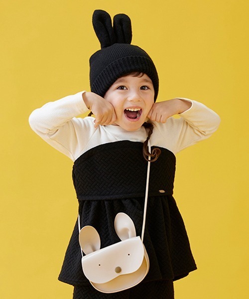 petit main（プティマイン）の「アニマルフェイスポシェット（ショルダーバッグ・キッズ・ベージュ/グレー・FREE）」の12枚目の写真