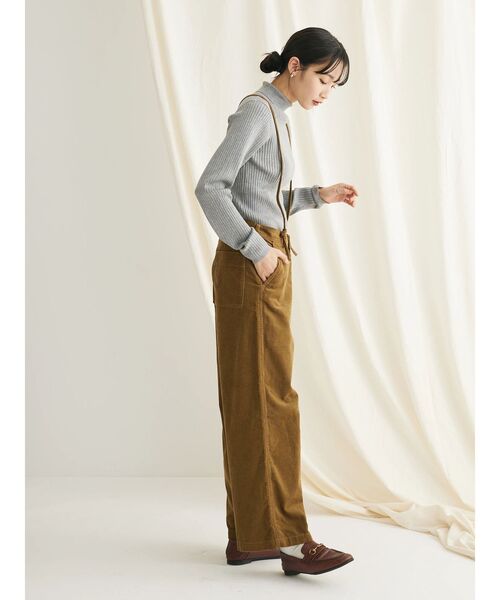 CRAFT STANDARD BOUTIQUE（クラフトスタンダードブティック）の「洗える　ウォッシャブルリブタートルニットプルオーバー（ニット/セーター・レディース・ボルドー/ライトグレー/マスタード/アイボリー/ブラック・FREE）」の14枚目の写真