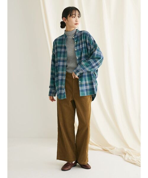 CRAFT STANDARD BOUTIQUE（クラフトスタンダードブティック）の「洗える　ウォッシャブルリブタートルニットプルオーバー（ニット/セーター・レディース・ボルドー/ライトグレー/マスタード/アイボリー/ブラック・FREE）」の16枚目の写真