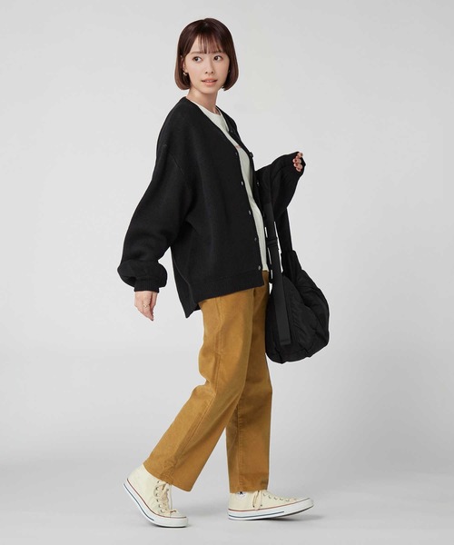 CAMP7(キャンプセブン)の「【CAMP7】ジャガードロゴニットカーディガン(カーディガン/ボレロ・レディース・ブラック/オフホワイト・M-L)」の12枚目の写真