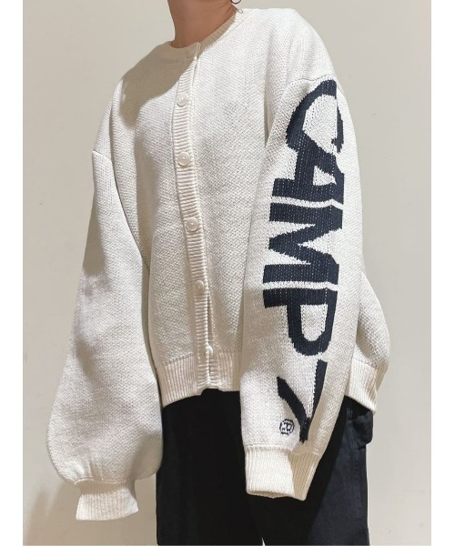 CAMP7(キャンプセブン)の「【CAMP7】ジャガードロゴニットカーディガン(カーディガン/ボレロ・レディース・ブラック/オフホワイト・M-L)」の21枚目の写真