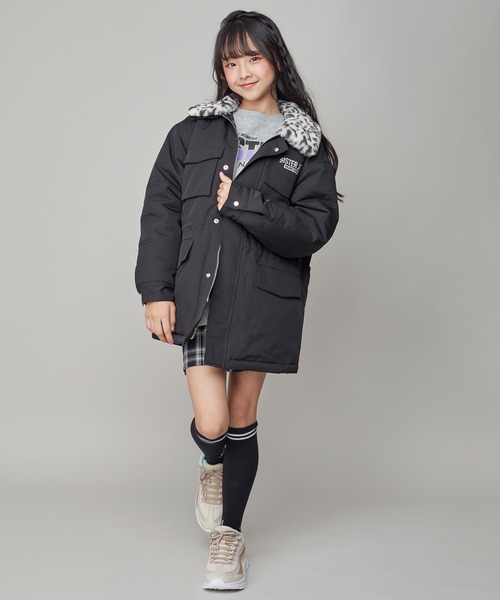 SISTER JENNI(SISTER JENNI)の「レオパードファー付きワークコート(その他アウター・キッズ・カーキ/ブラック・130cm/140cm/160cm/150cm)」の5枚目の写真