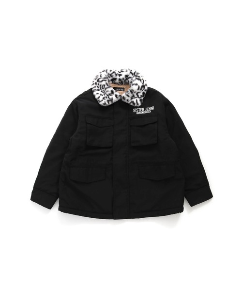 SISTER JENNI(SISTER JENNI)の「レオパードファー付きワークコート(その他アウター・キッズ・カーキ/ブラック・130cm/140cm/160cm/150cm)」の12枚目の写真