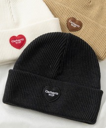 Carhartt WIP | 【Carhartt/カーハート】ワンポイント ハートパッチデザイン ビーニー/HEART PATCH BEANIE /ニット帽(ニットキャップ/ビーニー)