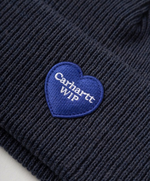 Carhartt WIP(カーハートダブリューアイピー)の「【Carhartt/カーハート】ワンポイント ハートパッチデザイン ビーニー/HEART PATCH BEANIE /ニット帽(ニットキャップ/ビーニー・レディース・ライトブラウン/オフホワイト/ブラック/ネイビー・FREE)」の12枚目の写真
