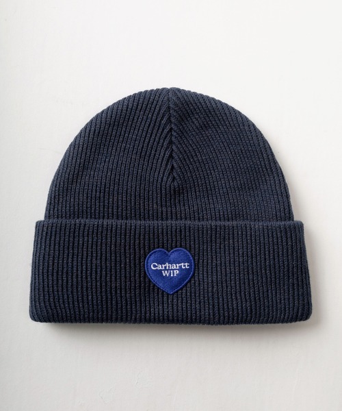 Carhartt WIP(カーハートダブリューアイピー)の「【Carhartt/カーハート】ワンポイント ハートパッチデザイン ビーニー/HEART PATCH BEANIE /ニット帽(ニットキャップ/ビーニー・レディース・ライトブラウン/オフホワイト/ブラック/ネイビー・FREE)」の10枚目の写真