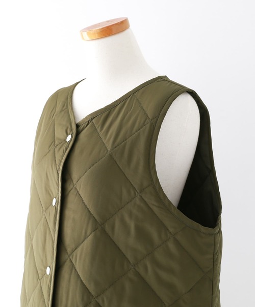 osharewalker（オシャレウォーカー）の「【廃盤】『キルティングロングベスト』（ベスト・レディース・ブラック/カーキ・1/2）」の18枚目の写真
