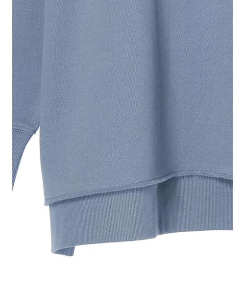 CRAFT STANDARD BOUTIQUE（クラフトスタンダードブティック）の「裏起毛クルーネックチュニック（チュニック・レディース・杢グレー/ブラック/サックスブルー/オートミール/アイボリー・FREE）」の19枚目の写真