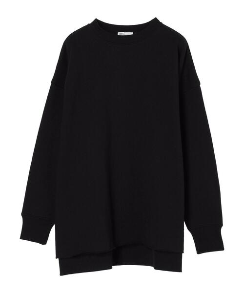 CRAFT STANDARD BOUTIQUE（クラフトスタンダードブティック）の「裏起毛クルーネックチュニック（チュニック・レディース・杢グレー/ブラック/サックスブルー/オートミール/アイボリー・FREE）」の22枚目の写真