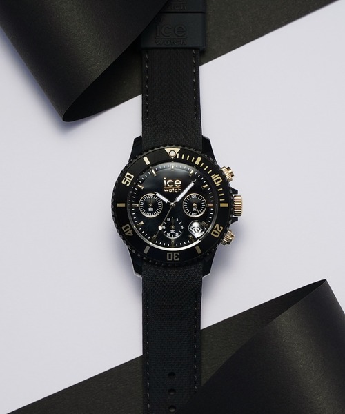 ICE WATCH（アイスウォッチ）の「「Ice-Watch アイスウォッチ」ICE chrono 　アイス クロノ　ミディアム（アナログ腕時計・メンズ・ブラック×ゴールド/ネイビー/カーキ/ダークネイビー/インディゴブルー/ブラック系・40mm）」の8枚目の写真