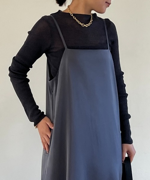 un dix cors（アンディコール）の「シアーラメハイネックニット（ニット/セーター・レディース・チャコールグレー/ベージュ・FREE）」の19枚目の写真