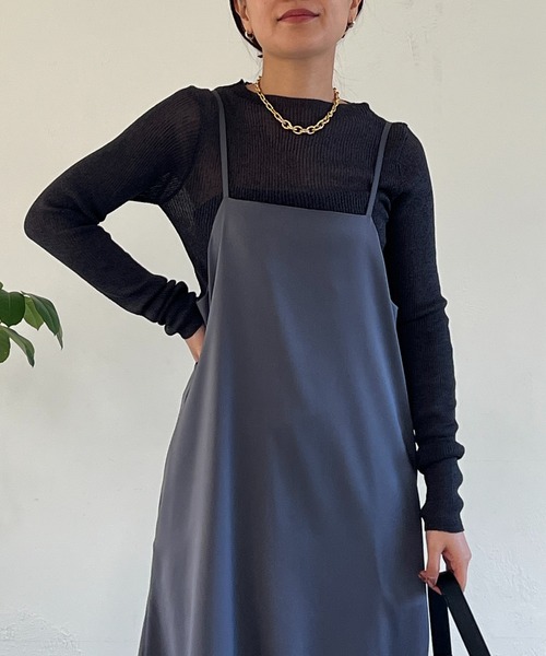 un dix cors（アンディコール）の「シアーラメハイネックニット（ニット/セーター・レディース・チャコールグレー/ベージュ・FREE）」の18枚目の写真