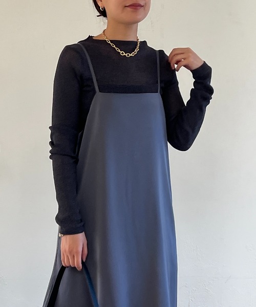 un dix cors（アンディコール）の「シアーラメハイネックニット（ニット/セーター・レディース・チャコールグレー/ベージュ・FREE）」の21枚目の写真