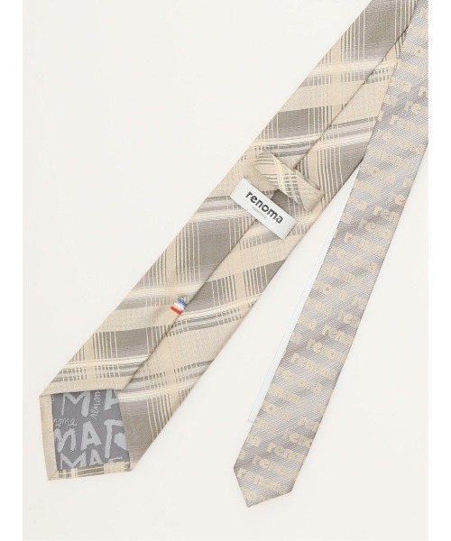 レノマ オム シルク パネル柄 ナロータイ 7.0cm幅（ネクタイ）｜renoma HOMME（レノマオム）