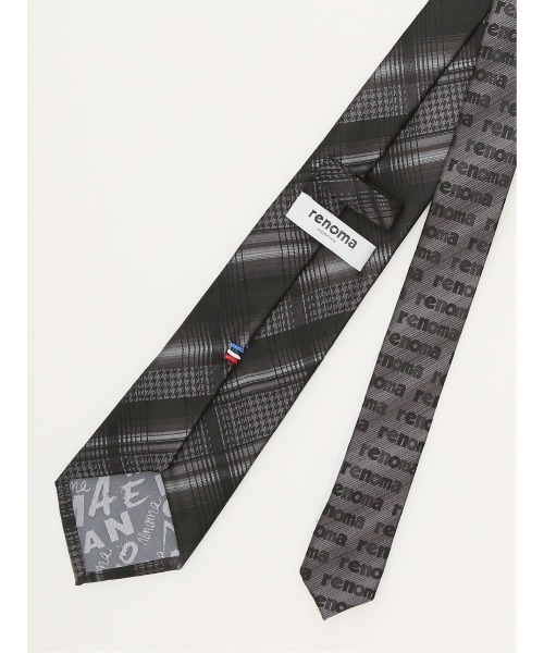 レノマ オム シルク パネル柄 ナロータイ 7.0cm幅（ネクタイ）｜renoma HOMME（レノマオム）