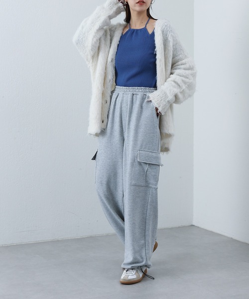 COLONY 2139（コロニートゥーワンスリーナイン）の「ホルターカットアウトリブニット（Tシャツ/カットソー・レディース・ブラック/ピンク/グレー/ブルー・FREE）」の18枚目の写真