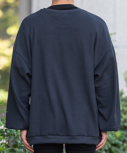 SILVER BULLET(シルバーバレット)の「『CavariA/キャバリア』オーバーサイズ長袖カットソー(Tシャツ/カットソー・メンズ・ブルー/オフホワイト/チャコール・M/L)」の12枚目の写真