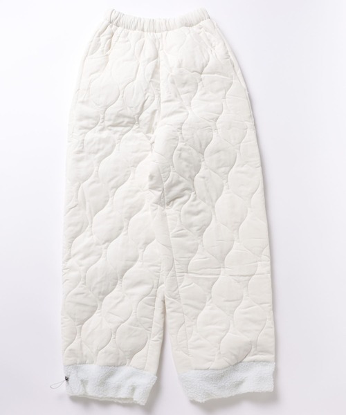 ISOOK（アイスー）の「【ISOOK / アイスー】キルティングカーゴパンツ / ボア 中綿パンツ キルティングパンツ ストレートパンツ ZOZOTOWN限定（カーゴパンツ・レディース・アイボリー/カーキ/ブラック・FREE）」の18枚目の写真