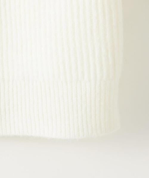 CITEN（シテン）の「＜CITEN＞レイヤード ジップ ニット（ニット/セーター・レディース・ダークブラウン/ホワイト/ダークグレー・FREE）」の7枚目の写真