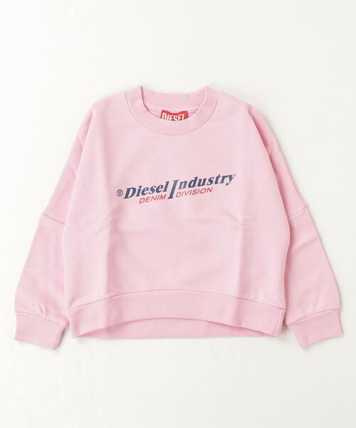 DIESEL KIDS（ディーゼルキッズ）の「DIESEL（ディーゼル）Kids & Junior ブランドロゴ長袖スウェットプルオーバー（スウェット・キッズ・ライトピンク/ブラック/ホワイト・10Y/4Y/12Y/14Y/8Y/16Y/6Y）」の7枚目の写真