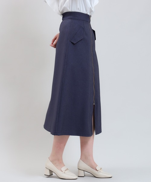 TRUDEA（トルディア）の「デニムフラップジップスカート（スカート・レディース・ブラック/ネイビー・LARGE/MEDIUM/SMALL）」の18枚目の写真