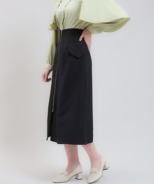 TRUDEA（トルディア）の「デニムフラップジップスカート（スカート・レディース・ブラック/ネイビー・LARGE/MEDIUM/SMALL）」の11枚目の写真