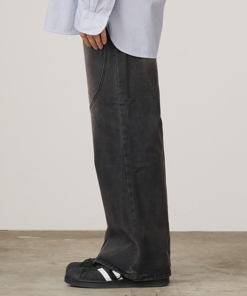 ALL RUNS（オールランズ）の「ヴィンテージ風デニムパンツ ジーンズ ブラックデニム（デニムパンツ・メンズ・ブラック・M/L/XL）」の2枚目の写真