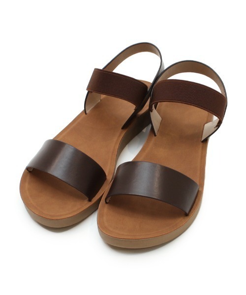 polka polka（ポルカポルカ）の「polka polka / ポルカポルカ 軽いゴアベルトサンダル 484 221123456 SDI / DC（サンダル・レディース・ブラウン/ブラック/シルバー・L/M）」の2枚目の写真