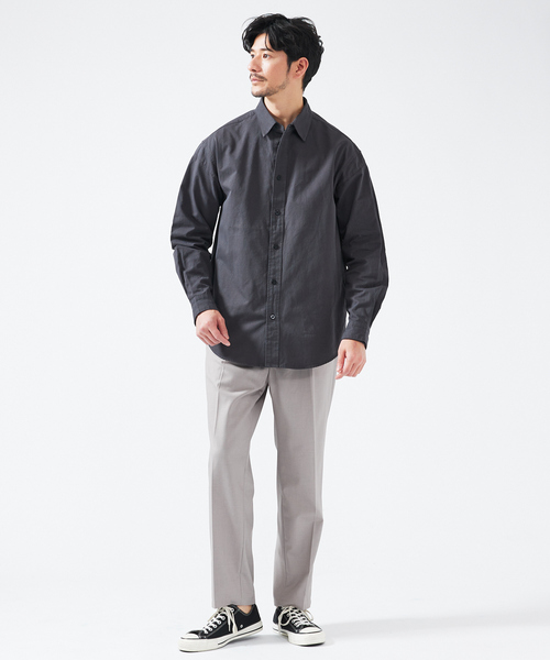 ABAHOUSE(アバハウス)の「1タック テーパード アンクルパンツ(その他パンツ・メンズ・ネイビー/グレイッシュベージュ/グレー・44/46/48)」の14枚目の写真