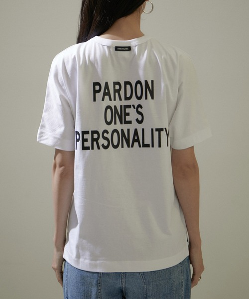 【Americana（アメリカーナ）】ロゴプリントTシャツ Americana(アメリカーナ) ロゴプリントTシャツ ブラック サイズ