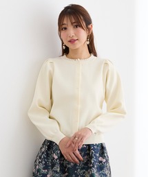 パワーショルダーニットカーディガン