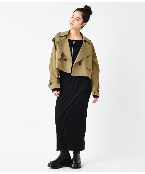 ANAP（アナップ）の「ショートトレンチコート（トレンチコート・レディース・ベージュ・FREE）」の16枚目の写真