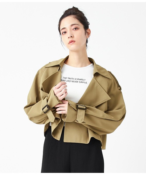 ANAP（アナップ）の「ショートトレンチコート（トレンチコート・レディース・ベージュ・FREE）」の17枚目の写真