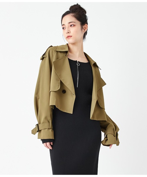 ANAP（アナップ）の「ショートトレンチコート（トレンチコート・レディース・ベージュ・FREE）」の14枚目の写真