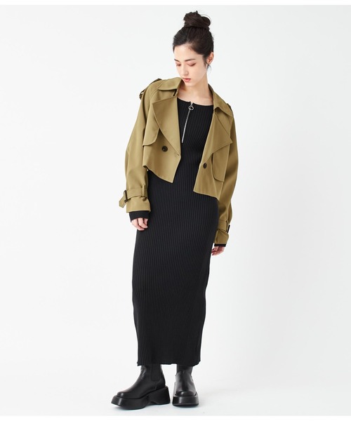 ANAP（アナップ）の「ショートトレンチコート（トレンチコート・レディース・ベージュ・FREE）」の15枚目の写真