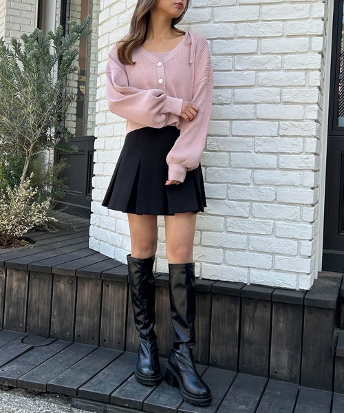 INGNI（イング）の「ニットボレロ＋肩リボンキャミアンサンブル（アンサンブル・レディース・ピンク/アイボリー/グレー系その他/ブラック・M）」の18枚目の写真