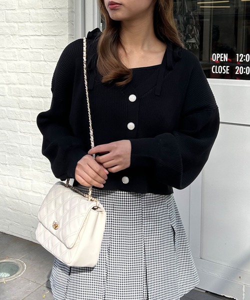 INGNI（イング）の「ニットボレロ＋肩リボンキャミアンサンブル（アンサンブル・レディース・ピンク/アイボリー/グレー系その他/ブラック・M）」の20枚目の写真